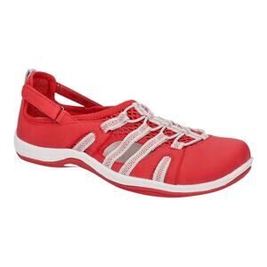 Easy Street Women's Sport Zaba Athleisure Flat Sneakers Red Size 7 1/2